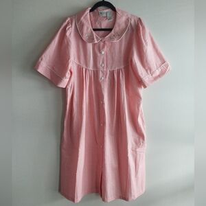 Morning Glory by Jasmine Rose Vintage Pink & White Gingham Robe